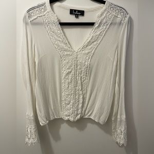 Lulus white blouse